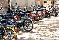 Mopeds in Burkina Faso