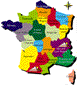 Small map of French provinces