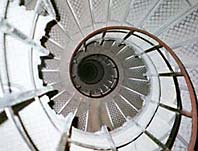 Spiral staircase in the Arc de Triomphe