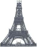 Eiffel Tower under construction, December 1888