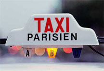 Former Taxi Parisien rooftop sign.