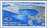 A 40-franc stamp of the TAAF, depicting Saint-Paul Island