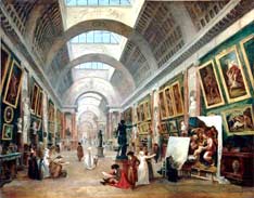 Grande Galerie in the Louvre Museum
