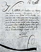 Lettre de cachet, signed by Louis XIV