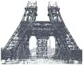 Eiffel Tower under construction, April 1888