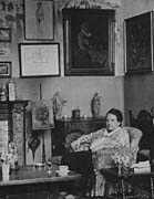 Gertrude Stein in her salon