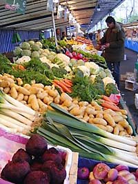 Fresh produce at a Paris market